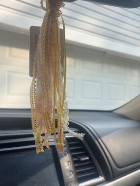 Yellow car tassel